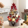 thumbnail image 1 of Hwkond Artificial Christmas Tree 17.72/23.62 Inch Lighted Mini Christmas Tree Small Desktop Christmas Tree With 20 LED Cones And Christmas Ball Decorations, 1 of 6