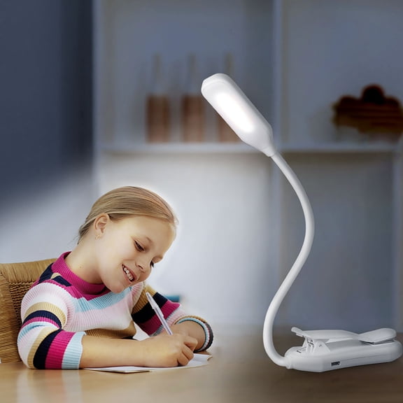 Back to School supplies Under $10, Eye Protection Student Reading Lamp LED Charging Desk Lamp With Night Light Clearance Sale