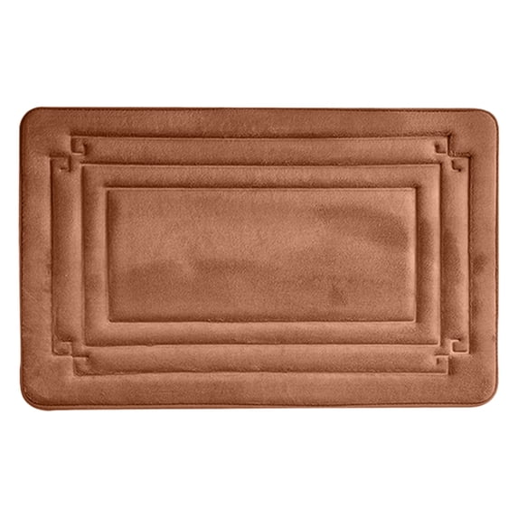 Hwkond Bathroom Mats, Bathroom Absorbent Floor Mat Is Machine Washable Soft And Quickly Absorbs Water Bath Rugs Ensuring Stable And Non Slip Bathroom Floor Mat,Coffee,15.74x23.62in