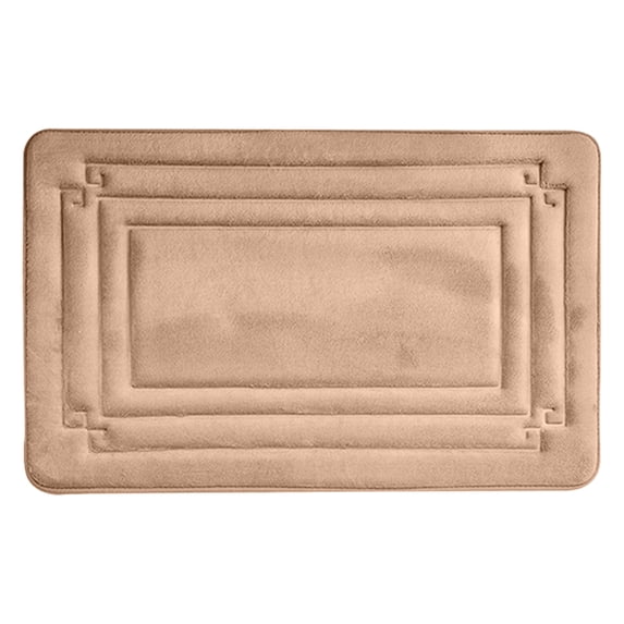 Hwkond Bathroom Mats, Bathroom Absorbent Floor Mat Is Machine Washable Soft And Quickly Absorbs Water Bath Rugs Ensuring Stable And Non Slip Bathroom Floor Mat,Gold,15.74x23.62in