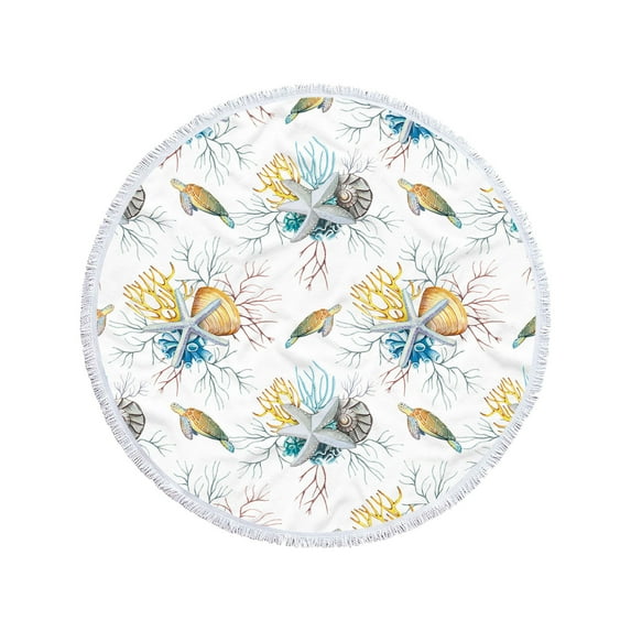 Hwkond Beach Towels Oversized Round Printed Microfiber Beach Towel Super Lightweight Colorful Bath Towel Sandproof Beach Blanket Beach Mat Multi-Purpose Towel For Travel Swimming Pool on Clearance