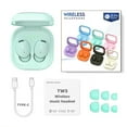 thumbnail image 1 of Hwkond Bluetooth Earphone 2024 New C9pro Bluetooth 5.3 Earphone In-ear Wireless Sports Mini Transparent Bin Design Sports Makaron Up to 25% Off, 1 of 2