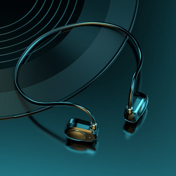 Hwkond Bluetooth Earphone 5.3 Ear-Hanging Sports Running Wireless Bluetooth Headset With Large Power, Low Delay Of Air-Conduction, No Sense, Long Up to 25% Off