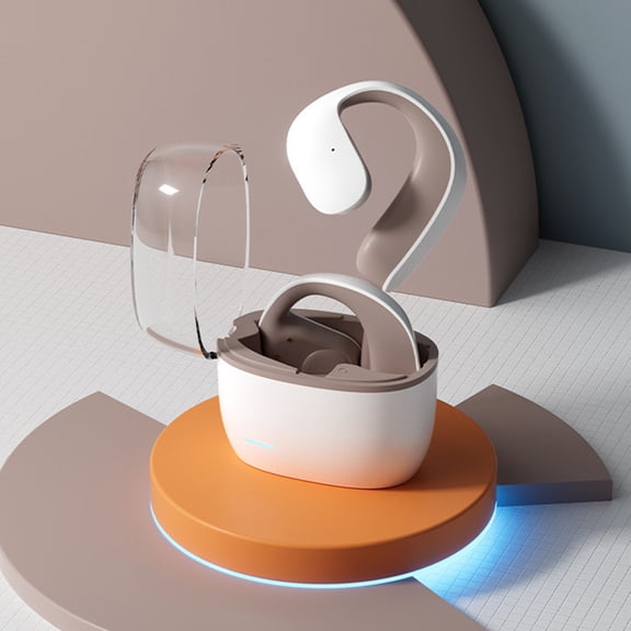 Hwkond Bluetooth Headphones Wireless Earbuds New Bluetooth 5.3 Ear Hanging Non In Ear Call Noise Reduction Directional Sound Transmission Ultra Long Range Wireless Earphones on Clearance