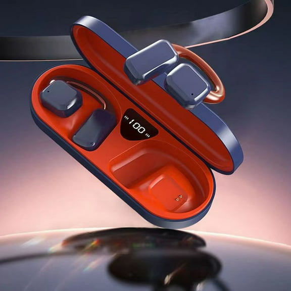 Hwkond Bluetooth Headphones Wireless Earbuds Wireless Bluetooth Headphones IPX5 Sports On-ear Earbuds Use Remaining Power Display And Stereo HiFi Sound Bluetooth Earphones With Long Battery Life