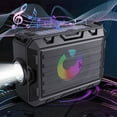 thumbnail image 1 of Hwkond Bluetooth Speaker Waterproof Solar Bluetooth 5.3 Player Can Be Used As A Radio And Speaker Camping Lighting Flashlight With Lights Supporting T-F And USB Playback On Clearance, 1 of 8