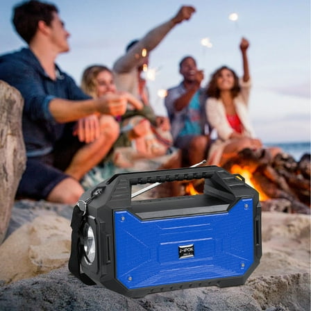 Hwkond Bluetooth Speakers Bluetooth Speaker Wireless Card Radio Portable Outdoor Large Flashlight Solar Audio On Clearance