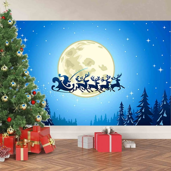 Hwkond Christmas Decor Outdoor Christmas Nativity Garage Door Banner, Nativity Scene Murals Christmas Garage Decorations Cover Christmas Ornaments(59x78.7in)