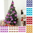 thumbnail image 1 of Hwkond Christmas Decorations Indoor 12pc Christmas Decorations 5.5cm Mini Small Christmas Tree Hanging Ornaments,Purple, 1 of 6