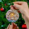 thumbnail image 1 of Hwkond Christmas Decorations for Home Christmas Stereoscopic Vision Birth Blessing Pendant Birth Acrylic Car Hanging Ornaments, 1 of 2