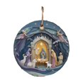 thumbnail image 1 of Hwkond Christmas Decorations for Home Christmas Stereoscopic Vision Birth Blessing Pendant Birth Acrylic Car Hanging Ornaments, 1 of 2