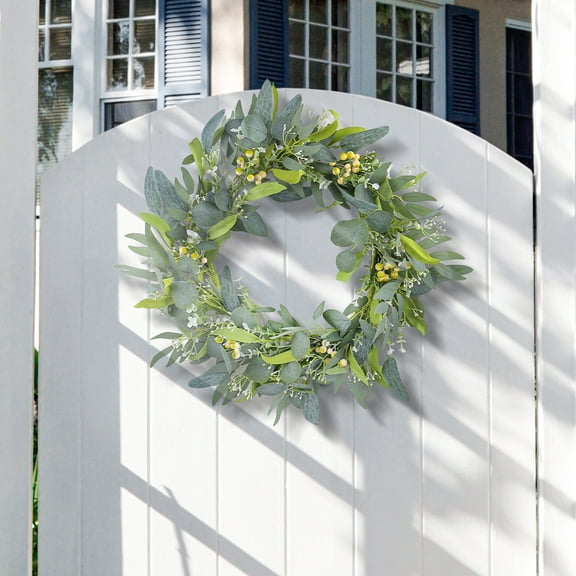 Hwkond Christmas Garland Clearance Christmas Pinecone Wreath Window Door Hanging Patio Red Fruit Circle Wall Decorations