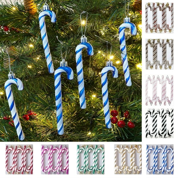 Hwkond Christmas Indoor Decor 6Pcs Christmas Ball Ornaments Xmas Tree Decorations Red Finial Ornaments Shatterproof Hanging Decoration Plastic Christmas Tree Ornament Ball Hanging(Blue,14x13cm)