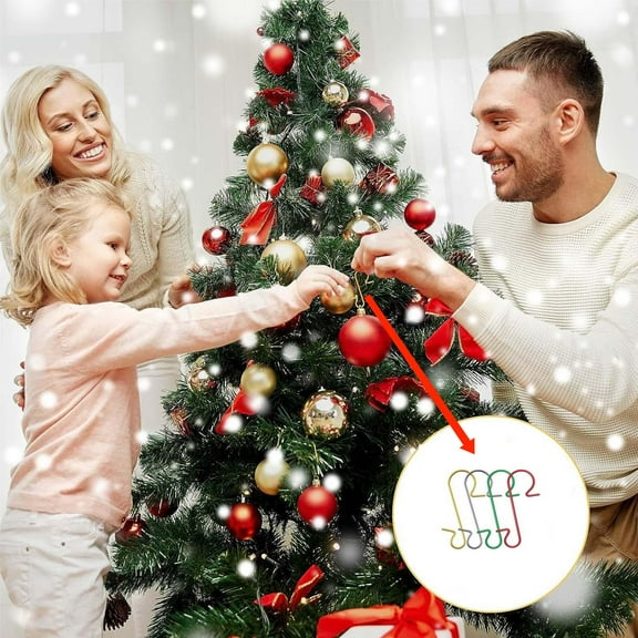 Hwkond Christmas Indoor Decoration Hooks, 50PC Christmas S-Hooks, Multi-Purpose Pendant Hooks, Christmas Indoor Decor(Silver)Up to 50% off