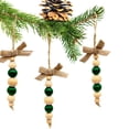 thumbnail image 1 of Hwkond Christmas Indoor Decorations Christmas Tree Pendants Wooden Beads String Hangings Christmas Decorations Christmas,Green, 1 of 3