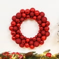 thumbnail image 1 of Hwkond Christmas Ornament Balls 13.77in Christmas Decorations Christmas Wreath Gold Red Scene Decoration Hanging,Red, 1 of 6
