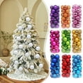 thumbnail image 1 of Hwkond Christmas Ornaments Balls Clearance Christmas Pendant Decorative Shatterproof Christmas Tree Pendants Hanging Christmas Balls Ornaments Set Pack Of 24Pcs,White,(1.18in), 1 of 8