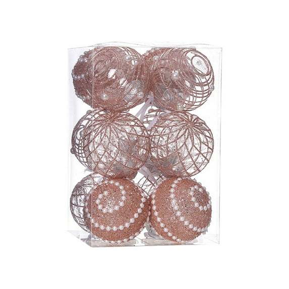 Hwkond Christmas Tree Decorations Clearance Hot Christmas Balls Indoor Outdoor Venue Decoration Gift Balls Christmas Tree Decoration Christmas Balls(Gold,2.76in)