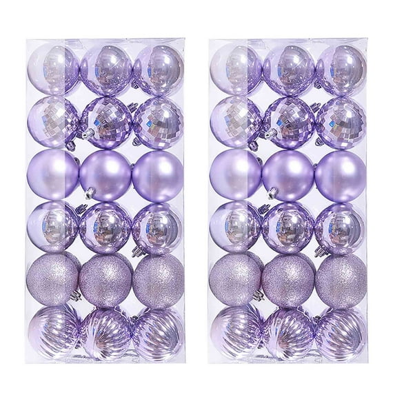 Hwkond Christmas Tree Decorations Indoor 72PCS Christmas Tree Ball Bauble Hanging Home Party Ornament Decor 4CM