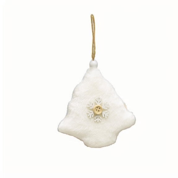 Hwkond Christmas Tree Decorations Indoor Plush Christmas Tree Shaped Pendant