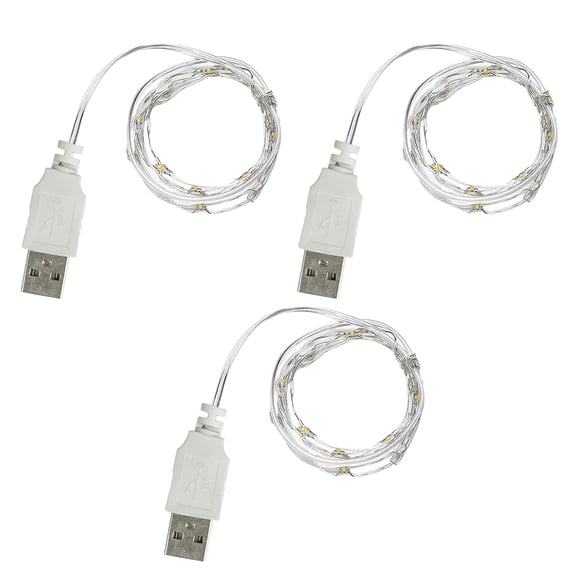 Hwkond Christmas Tree Lights USB Copper Wire Lamp Flowers Christmas Decoration Lantern Gift Light String on Clearance