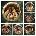 thumbnail image 1 of Hwkond Christmas Tree Pendant Decoration Nativity Christmas Ornament, Christmas Tree Decorations, Pendant Acrylic Car Accessories, 1 of 5