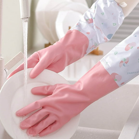 Hwkond Cleaning Gloves Water Proof Gloves Water Gloves Assorted Color Gloves Easy To Clean Gloves Housework Gloves,Up to 50% Off