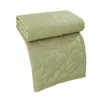 Hwkond Cooling Comforter Queen Size Skin-friendly Plain Printed Washed Cotton Summer Quilt Ventilation Quilt on Clearance