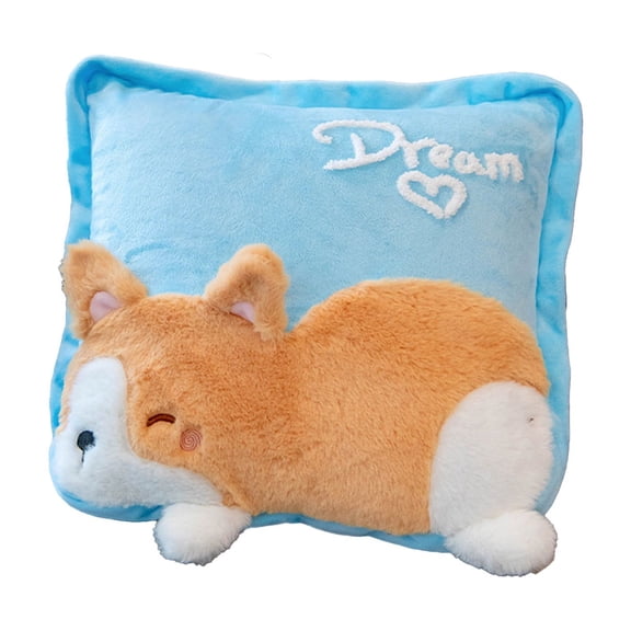 Hwkond Couch Pillows Cuddle Pillow Quilt Two Usages Nap Summer Cooler Quilt Cushion Quilt 2 In 1,Blue