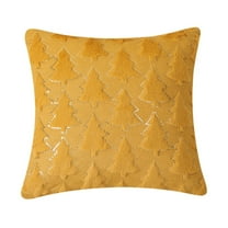 Hwkond Couch Pillows for Living Room Soft Christmas Decorative Pillow Cover For Sofa Bed Home Decor Cushion Cover Family Pillowcase 15.75x15.75 Inches,YellowA