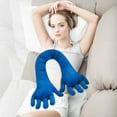 thumbnail image 1 of Hwkond Couch Pillows for Living Room Funny Fleece Hand Pillow Cushion Plush Toy Long Pillow Sleeping Leg Pillow,Blue, 1 of 3