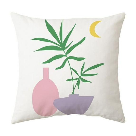 Hwkond Decorative Pillow Bohemian Style Pillow Set Office Cushion Botanical Printed Pillow Cushion Sofa Pillow Bed Backrest,MulticolorA