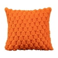 thumbnail image 1 of Hwkond Decorative Pillows, Inserts & Covers Weaving Snowflake Velvet Solid Color Pillow Office Sofa Lumbar Support Pillow Bedside Support Pillowcase Cushion,Orange, 1 of 6