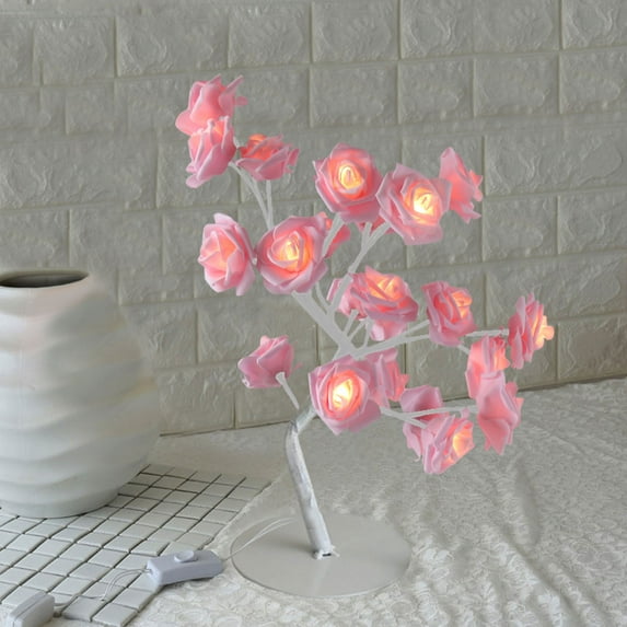 Desk Lamp, Beautiful Rose Bouquet LED Tree Table Lamp Lights Party Wedding Home Decor Gift Clearance Sale