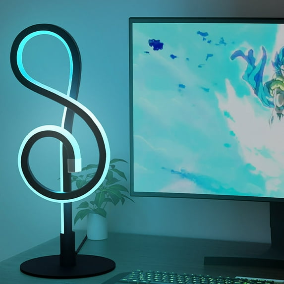 Desk Lamp, Led Note Modeling Light Color Desktop Dazzling Table Lamp Rgb Pickup Light Light Remote Control Night Light Clearance Sale