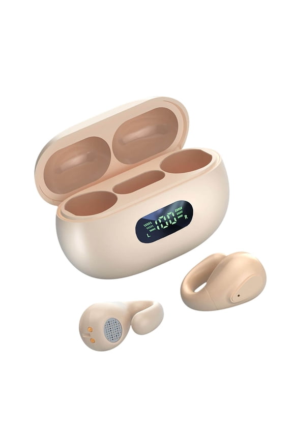 Hwkond Ear Buds Or Earbuds Wireless Ear Clip BoneConduction Headphones Bluetooth Mini Sports Running Earring Headphones Open Ear In Ear Headphones Wireless Earbuds With Earhook 25% Off Promotion