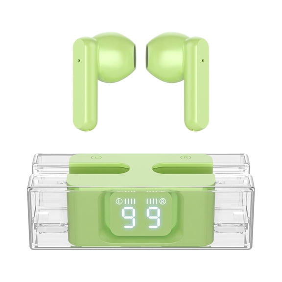 Hwkond Ear Buds Or Earbuds SP28TWS Transparent E90 Digital Bluetooth Headphones 5.3 Long Range Wireless 25% Off Promotion