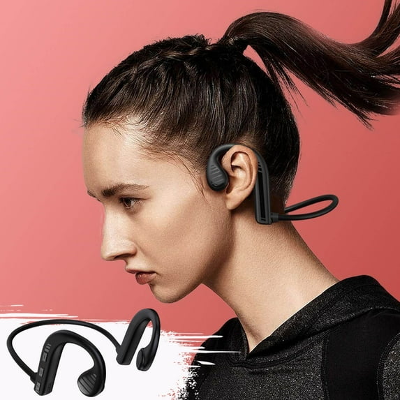 Hwkond Ear Buds Or Earbuds Wireless Bluetooth Headphones Outdoor Stereo Earbuds Bone-Conduction Earphone Sports Headset Microphone 25% Off Promotion