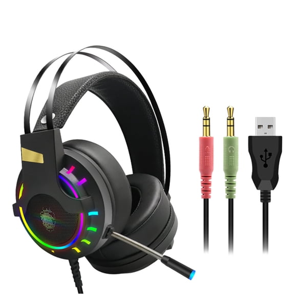 Hwkond Gaming Headphones Gaming Headset 3.5mm Over-Ear Stereo Gaming Headphone Microphone For N- Up to 25% Off