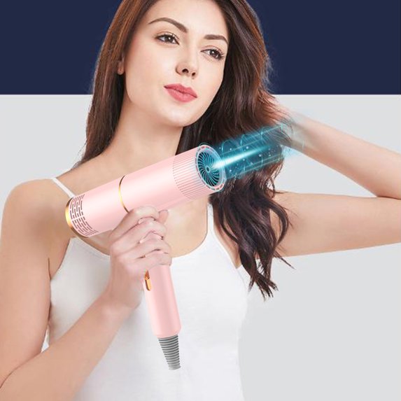 Hwkond Hair Dryers for Women, Electric Hair Dryer High-power Electric Hair Dryer Home Hair Dryer Hot Wind Comb Hair Salon Blowing Comb Lightweight Travel Hairdryer Salon Blowing Comb Clearance Sale