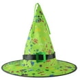 thumbnail image 1 of Hwkond Halloween Witch Hats, Halloween Glowing Hat Children Adult Party Dance Up Witch Hat,Green, 1 of 3