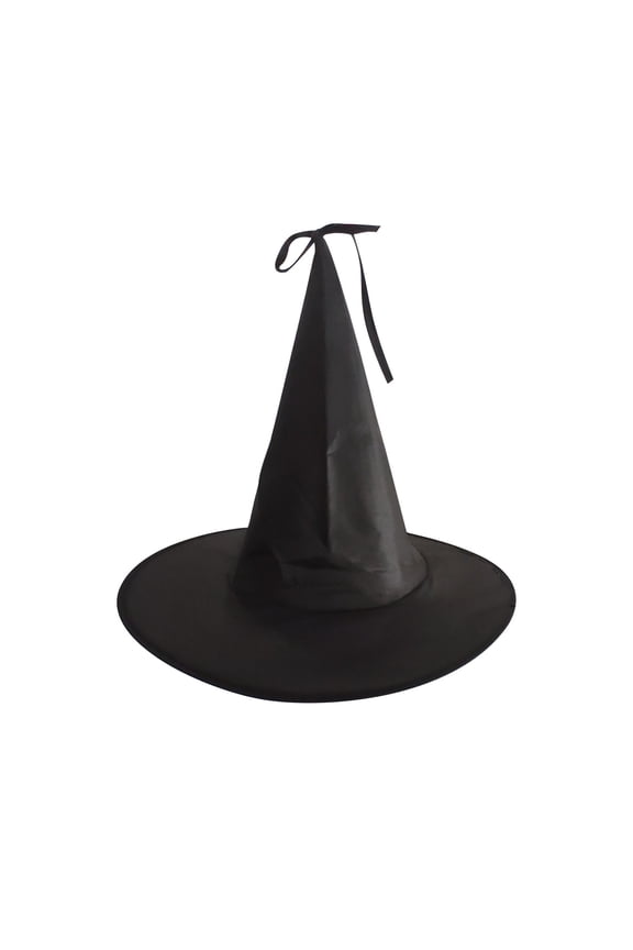 Halloween Wizard Hat Halloween Black Witch Hat Witch Cap Transmission with Rope for Halloween Yard Hanging Decoration,Black