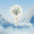 thumbnail image 1 of Hwkond Handheld Fan Mini Portable Fan Silent Powerful Handheld Fan Cute Design 3 Speed Small Desk Fan With Base Lightweight USB Rechargeable Fan on Clearance, 1 of 8
