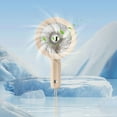 thumbnail image 1 of Hwkond Handheld Fan Mini Portable Fan Silent Powerful Handheld Fan Cute Design 3 Speed Small Desk Fan With Base Lightweight USB Rechargeable Fan on Clearance, 1 of 8