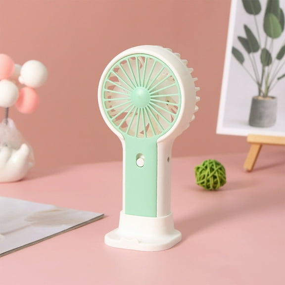 Hwkond Handheld Fan USB Handheld Fan - With Base - Vertical Blower - Mini Rechargeable And Easy To Store Small Fan on Clearance