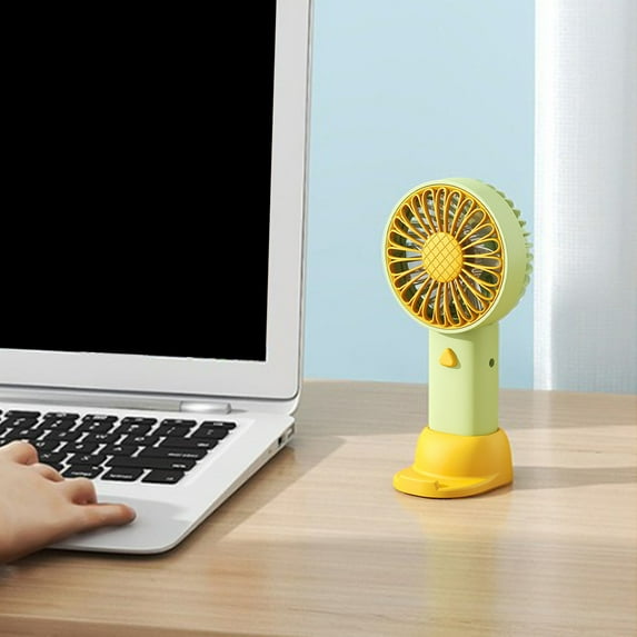Hwkond Handheld Fan USB Handheld Fan - With Base - Vertical Blower - Mini Rechargeable And Easy To Store Small Fan on Clearance