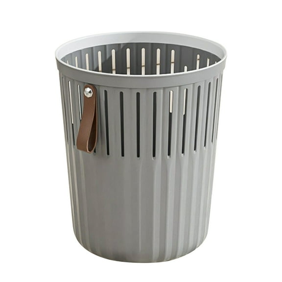 Kitchen Trash Can Kitchen Large Garbage Can Household Living Room Bedroom Garbage Can High Face Toilet Toilet Without Cover Pressure Ring Wastebasket on Clearance