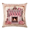 thumbnail image 1 of Hwkond Large Throw Pillows Christmas Pillow Cover Linen Material Exquisite Pattern Living Room Bedroom Decoration Pillow Cushion Cover,MulticolorB, 1 of 5