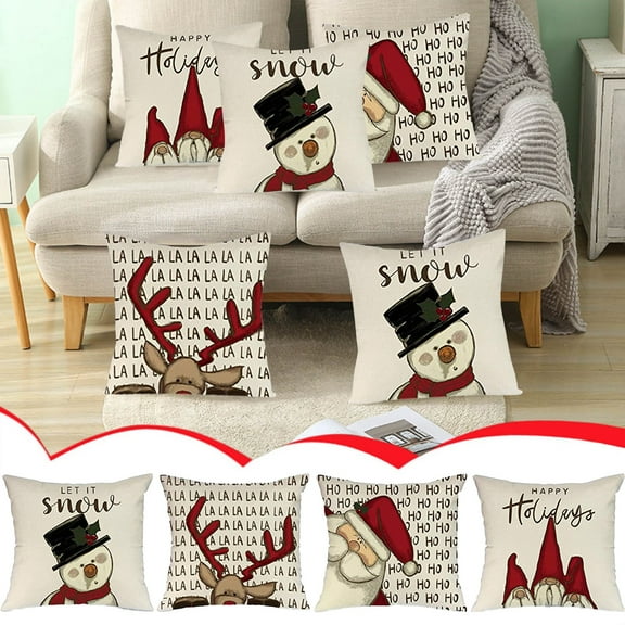 Hwkond Large Throw Pillows Covers Home Christmas Decor Cushion Cover Survived Family Pillowcase Throw Cover,(Up to 25% Off)Multicolor