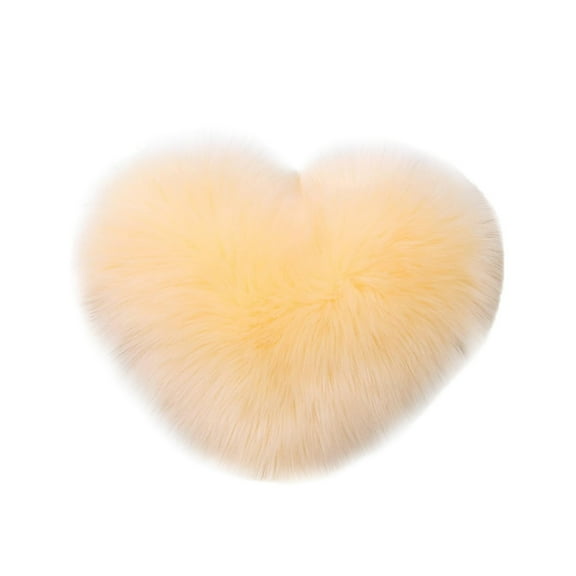 Hwkond Large Throw Pillows Heart Throw Pillow Gifts Faux Heart Pillow Kids Throw Pillows Decorative Cute Soft Cushion For Living Room/Bed Room Dining Room Office And Sofa,Yellow